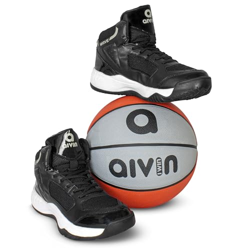 Image of Aivin Wave Men's Basketball Shoes I Superior Traction I Slip Resistant Rubber Outsole I EVA Insole for Plush Comfort I Padded Ankle Collar for Support