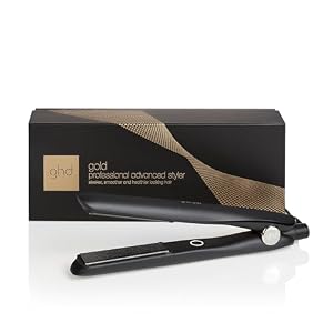 ghd Gold, Piastra Capelli Professionale per Piega Liscia e Mossa, Styler con Tecnologia Dual-Zone e Sensori Termici, Finish Morbido e Lucente da Salone, Cavo Girevole di 2.7 m Nera