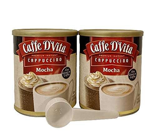 Caffe D'Vita Mocha Cappuccino - Pack of 2 - Premium Instant 