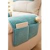 4-Piece Sherpa Fleece Recliner Loveseat Slipcovers with Storage Pockets Soft Fuzzy Fluffy Couch Cover Nonslip Washable 2-Headrest, 2-Armrest Cover (Teal, 2-Seat Recliner, 4 pc)