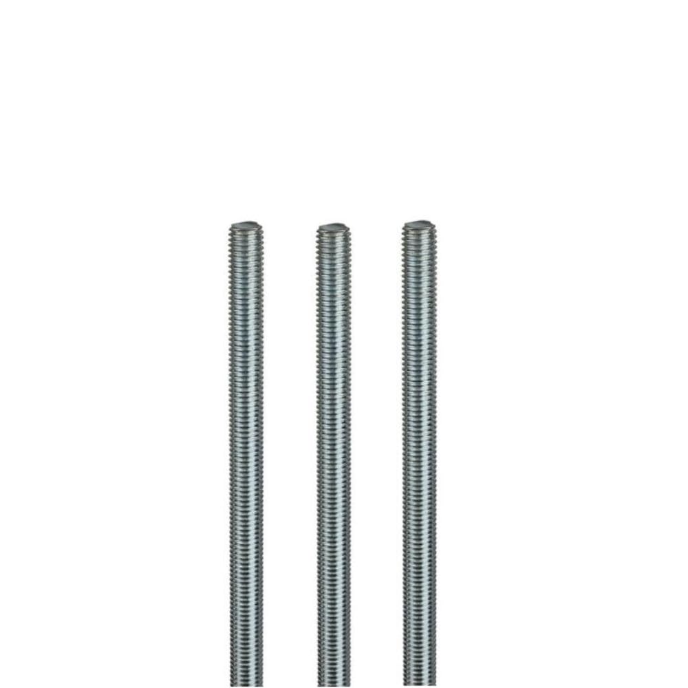 10x M8 x 300mm Threaded Bar, Fully Threaded Rod, Fully Threaded Studding Rod Bar Zinc Plated Steel Right Hand Thread, Studding for Anchor Bolts, Clamps, Hangers and U-Bolts