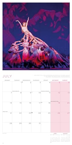 Calendario de pared Royal Ballet 2025 de formato original Carousel 5