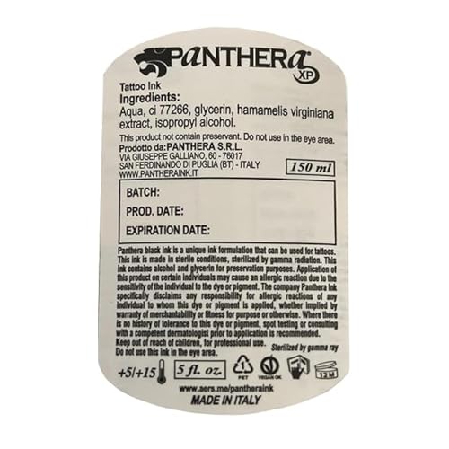 Panthera XXX Tribal Black Tattoo Ink 8.5 oz for Bold Dark Lines - Image 4