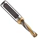 Sandvik Coromant Delta Carbide-Tipped Drill Bit, Short Length, TiN Finish, Cylindrical with Flat Shank, Coolant Through, 140 Degree Point, 43/64" Size, 3-6/16" Cutting Length