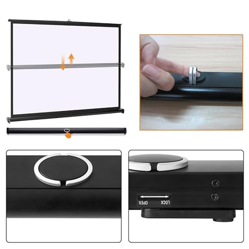 Pantalla de proyección portátil retráctil 40" 16:9 miniatura 3