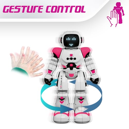 Miniatura 4 de Xtrem Bots Sophie Niños Con Sensor De Movimiento, Interactivo Control Remoto Programable. Juguetes Robot Inteligente, Color Blanco Rosa Xt380838
