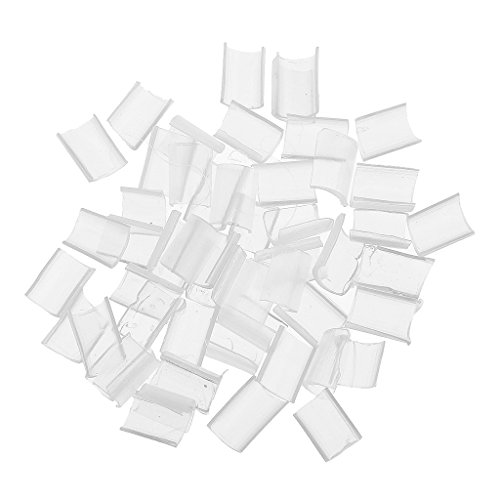 50 Piezas De Punta En U De Granos De Gránulos Claros De Queratina Para Extensiones De Cabello Que Se Unen O Se Vuelven A Unir, En Forma De NaiL - Blanco