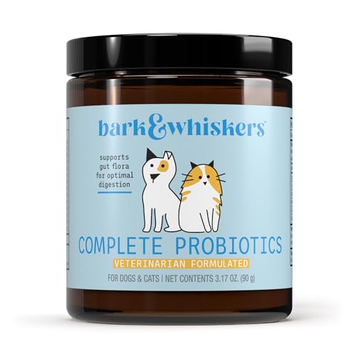 Bark & Whiskers, Complete Probiotics, for Cats and Dogs, 3.17 oz (90 g), Supports Immune Function, Digestive Support, Non GMO, Soy Free, Gluten Free