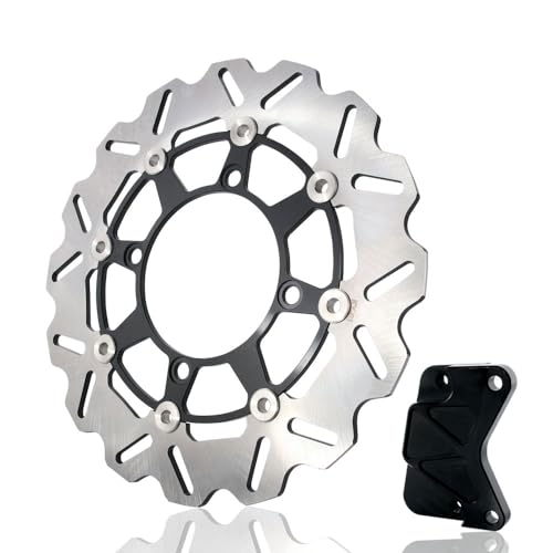 フォルツァ(MF08)用 フローティングディスクローター フロント用 ブラック ウェーブ型 ブレーキ カスタム