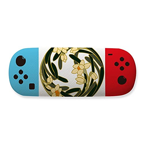 Étui à lunettes rond en porcelaine boîte rigide de rangement pour lunettes de soleil