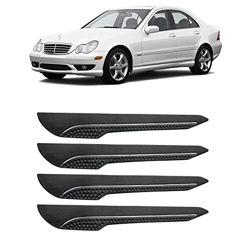 Image of AOSIS-Car Bumper Protector /Bumper Guard for MercedesBenz C280 with Single Chrome Stripe (4-Pcs)