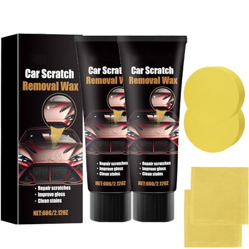2Pcs Car Scratch Repair Paste,Car Scratch Removal Wax,Premium Car Scratch Repair Paste Polishing Wax Car Deep Scratch Remover Se