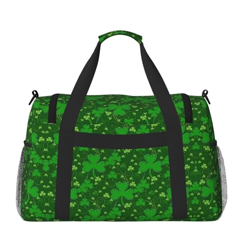 background st patrick's day glitter print Personal Item Bag Large Duffel Bag Travel Bag Weekender Bag Gym Bag Tote Duffel bag2