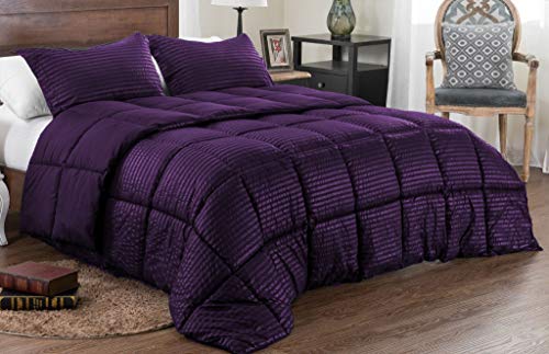 Edredón reversible morado de algodón egipcio: adiós a las sábanas ásperas 2