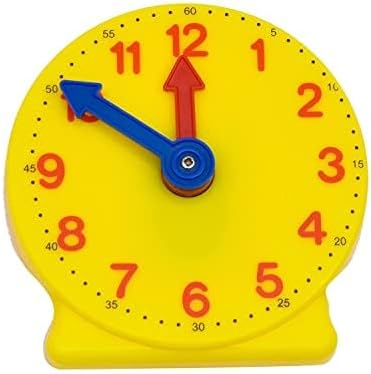 TOODLES Kids Educational Learning Clock Toy for Toddlers Boys and Girls Preschool Learning Tool Kids Teaching Dummy time Learning Clock for Kids to Teach and Learn time Big Size with