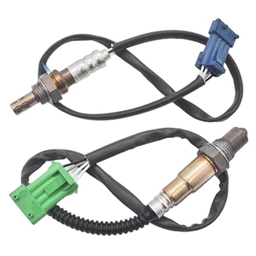 Sonde lambda lot de 2 avec connecteur spécifique compatible 9657632980 auto