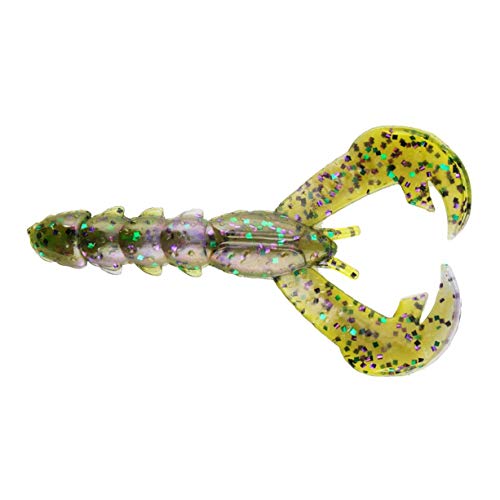 Strike King Lures Rage Tail Soft Rage Baby Craw 3"" Body Length Hard Candy Lure (Package of 9)", Multi (RGBC-144)