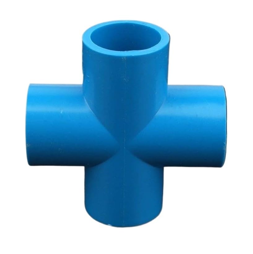 Raccordi per Tubi di irrigazione, Giunti a Croce in PVC Nero da 32 mm 12-24-48 Pezzi con Tubo in Ottone for irrigazione Acquario Giardino