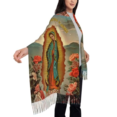 Virgen de Guadalupe scarf women Virgin Mary scarf shawl catholic shawls