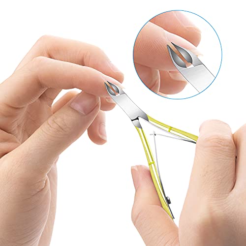 4 Packs Cuticle Nipper, Premium Stainless Steel Cuticle Trimmer for Manicure & Pedicure at Home/Spa/Salon[GOLD] - Thumbnail 6