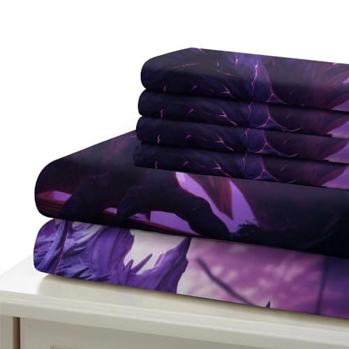 Housse de couette monstres 3D King INTCHE avec 2 taies d'oreiller - 6