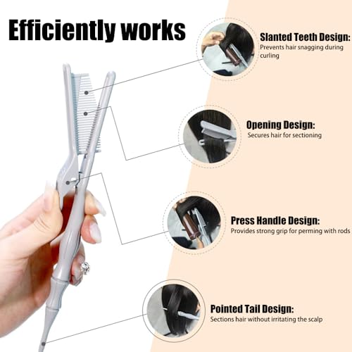 Peine Ouliget para peinar y teñir cabello miniatura 2