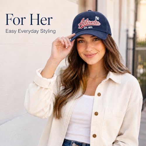 Image of Classic Vintage Embroidered Fashionable Baseball Cap for Men Women Teenager Cap City Hat Adjustable with Gift Box