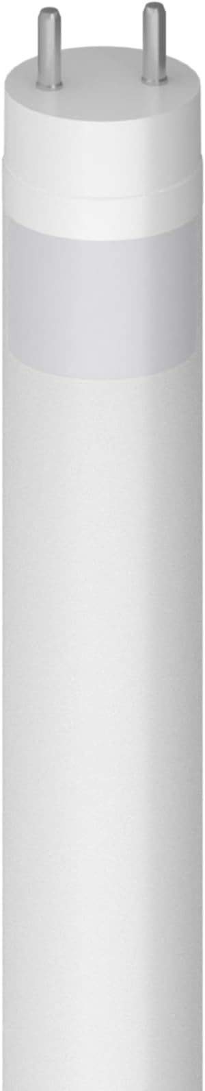 15 in. T8 G13 Base LED Tube Light, 120–277V, Type B, Ballast Bypass, Single or Dual-End Powered, 10W, 1400 Lm, 5000K Natural Daylight, Frosted, Replacement for 14W F14T12 and F14T8