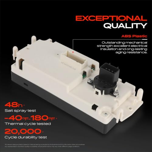 A-Premium Manual Climate Control Module A/C & Heater Control Panel Compatible with Chevy, GMC, Buick, Cadillac, Isuzu, Olds & Saab - Trailblazer, Envoy, Rainier, Bravada - with Rear Window Defogger by A-Premium - Used condition - Image 4