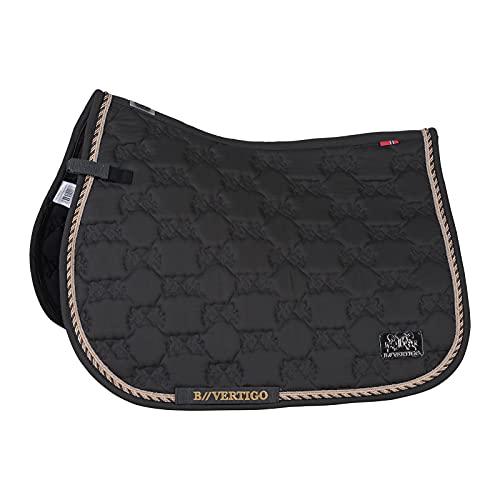 B Vertigo Monaco All Purpose Saddlepad - Asphalt Dark Grey - Horse