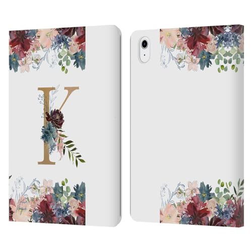 Housse en cuir iPad Air au fini floral doré haut de gamme
