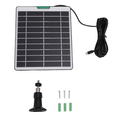Panel solar de silicio monocristalino de 5W con interfaz para cámaras 6