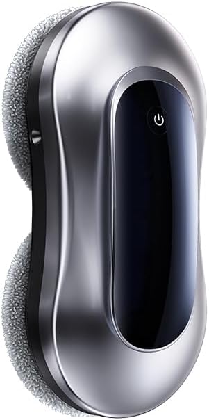 Window Cleaning Robot C1S | Auto Dual-Side Spray & Smart Path Planning | Strong Suction | Remote Control (Silver)