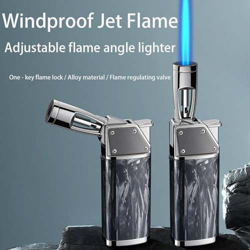 Mechero de butano resistente al viento, soplete plegable con aislamiento térmico 3