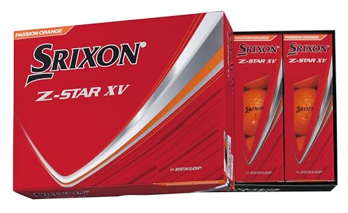 Dunlop Golf Balls SRIXON Z-STAR XV 2025 1 Dozen (Pack of 12) Passion Orange