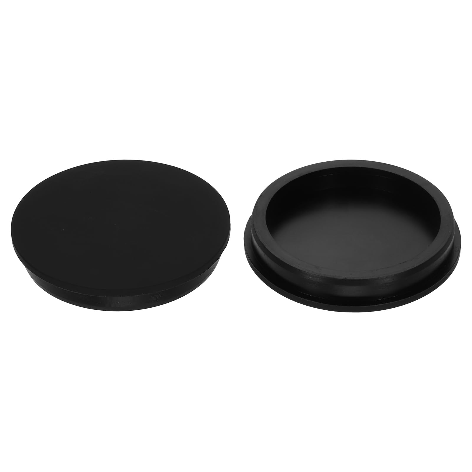 Bouchon de trou en silicone T 120 mm étanche noir pour placage et revêtement Lot de 2