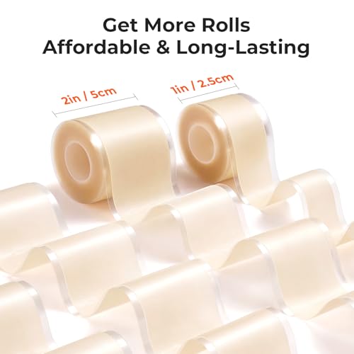 Image of TKTK Hydrocolloid Roll 2 Sizes, Cut-to-Fit Bandages for Pimple & Wounds
