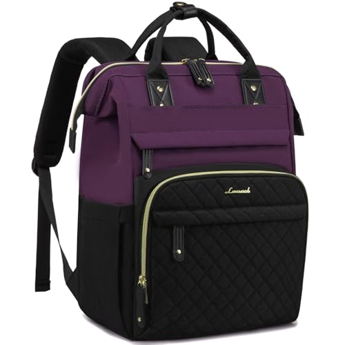 Image of LOVEVOOK Laptop Backpack for Women, 15.6 inch Waterproof Nurse Bag Teacher Work Backpack Purse for Women, Travel Computer Backpack for College Office Business Ladies