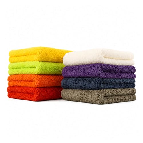 Chemicalworkz Edgeless Soft Touch: Lackschonende Premium Mikrofasertücher mit 500GSM - schonend weiche & fusselfreie Poliertücher für die Autopflege - Auto Microfasertücher | 40x40cm (8 STK.)