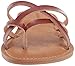 Amazon Essentials Women's Strappy Slide Flat Sandal, Tan, 7.5