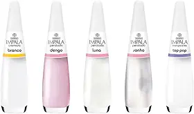 Kit C/5 Esmalte Impala Tons Para Francesinha 7,5ml