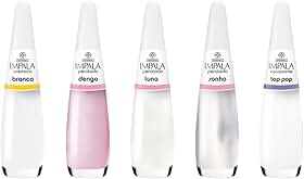 Kit C/5 Esmalte Impala Tons Para Francesinha 7,5ml