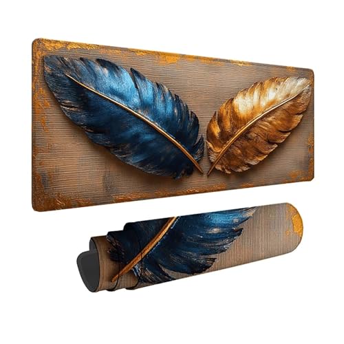 Tapis de souris XXL jaune imperméable grand mouse pad gamer et bureau PC