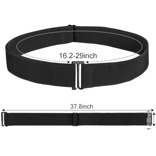 Womens Invisible Elastic Belts Adjustable No Show Stretch Belt With Flat Buckle2