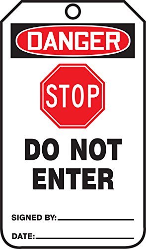 Étiquettes de sécurité Danger Stop Do Not Enter pour chantiers et maintenance usine