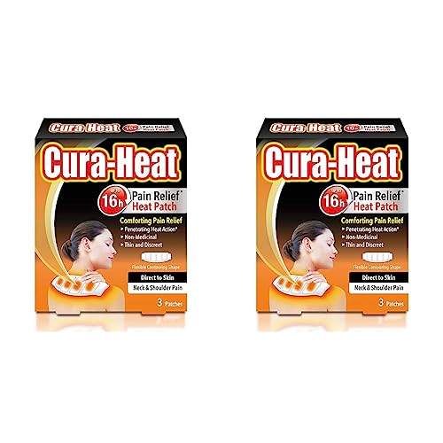 Cura-Heat Neck and Shoulder Pain Direct-to-Skin, Pack of 6
