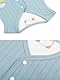 Baby Kleinkind Westen Doppelseitig Ärmellose Kinderweste Baumwoll Kinder Jacke Frühling Herbst Strickjacke Oberteil mit Druckknopf, Ente Blau 100