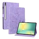 [Multifonctionnel]: L'étui pour tablette est équipé de 2 bandes antidérapantes, ce qui vous permet d'ajuster l'angle horizontal de la tablette à tout moment, ce qui est très pratique pour une utilisation quotidienne; il y a également quatre fentes pour cartes afin de pouvoir ranger une grande variété de cartes.
