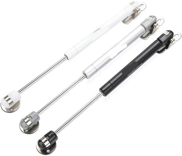 Zawiasy hydrauliczne do drzwi szafek kuchennych ze sprężyną gazową 6-15 kg – regulowany wspornik podnoszący do mebli(White,6PCS 6KG (60N) (13LB))