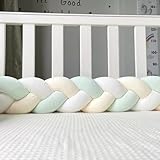 HJZPWB Cojín Protección contra Caídas Anticolisión Chichonera Cuna Adecuado Cojines Decorativos Alfombra Anticolisión Protección Cama Trenza para Proteger Bebe Y Decorar La Cuna,A22,100cm